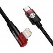 Baseus MVP 2 Elbow-shaped Fast Charging Data Cable Type-C to iP 20W 2m Black+Red