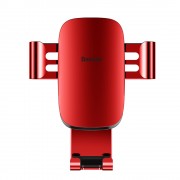 Baseus Metal Age Gravity Car Mount Metal Gravity Car Mount for Ventilation Grille Red (SUYL-D09)