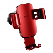 Baseus Metal Age Gravity Car Mount Metal Gravity Car Mount for Ventilation Grille Red (SUYL-D09)