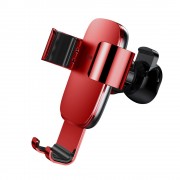 Baseus Metal Age Gravity Car Mount Metal Gravity Car Mount for Ventilation Grille Red (SUYL-D09)