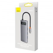 Baseus Metal Gleam Series 4 in 1 HUB Docking Station USB Type C - 4 x USB 3.2 Gen. 1 (WKWG070013)