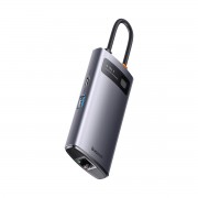 Baseus Metal Gleam Series HUB 4 in 1 USB Type C Docking Station - 3 x USB 3.2 Gen. 1 / RJ45 (WKWG070113)