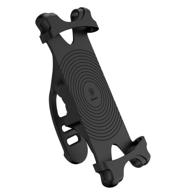 Baseus Miracle Bicycle Vehicle Mounts Bike Silicone Phone Bracket for 4-5,5" Devices black (SUMIR-BY01)