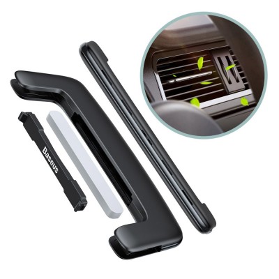 Baseus Paddle ultra-thin air freshener car fragrance on the ventilation grille black air supply (SUXUN-BP01)