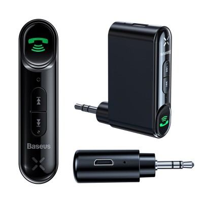 Baseus Qiyin Bluetooth audio receiver AUX mini jack for car black (WXQY-01)