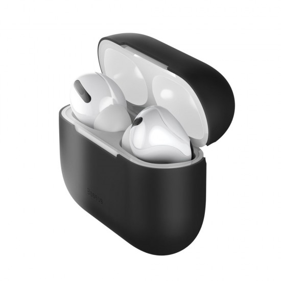 Baseus Silica Gel Case Protector for Apple Airpods Pro black (WIAPPOD-ABZ01)