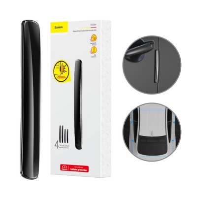 Baseus Streamlined car door bumper strip 4 pcs. Black (CRFZT-01)