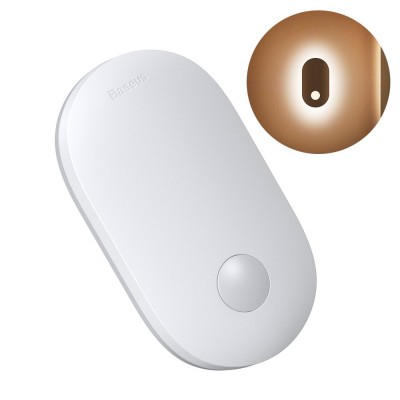 Baseus Sunshine Magnetic LED Night Lamp Natural Light + Charging Cable White (DGSUN-RA02)