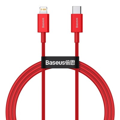 Baseus Superior USB Typ C - Lightning fast charging data cable Power Delivery 20 W 1 m red (CATLYS-A09)