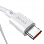 Baseus Superior USB Type C - USB  Type C cable Quick Charge / Power Delivery / FCP 100W 5A 20V 1m white (CATYS-B02)