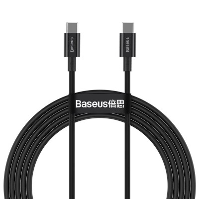Baseus Superior USB Type C - USB  Type C cable Quick Charge / Power Delivery / FCP 100W 5A 20V 2m black (CATYS-C01)