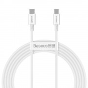 Baseus Superior USB Type C - USB  Type C cable Quick Charge / Power Delivery / FCP 100W 5A 20V 2m white (CATYS-C02)