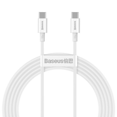 Baseus Superior USB Type C - USB  Type C cable Quick Charge / Power Delivery / FCP 100W 5A 20V 2m white (CATYS-C02)
