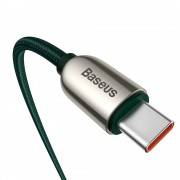 Baseus USB Type C - USB Type C cable 100 W (20 V / 5 A) 1 m Power Delivery with display screen power meter green (CATSK-B06)