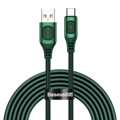 Baseus USB - USB Type C cable Quick Charge, Power Delivery 5 A 2 m green (CATSS-B06)