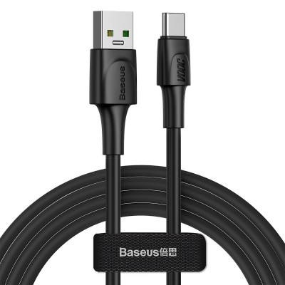 Baseus USB - USB Type C cable VOOC Quick Charge 3.0 5 A 2 m black (CATSW-G01)