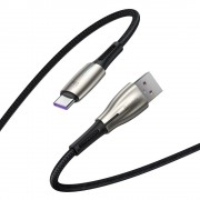 Baseus Water Drop USB - USB Typ C cable 66 W (11 V / 6 A) Huawei SuperCharge SCP 1 m black (CATSD-M01)