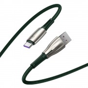 Baseus Water Drop USB - USB Typ C cable 66 W (11 V / 6 A) Huawei SuperCharge SCP 1 m green (CATSD-M06)