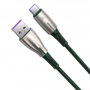 Baseus Water Drop USB - USB Typ C cable 66 W (11 V / 6 A) Huawei SuperCharge SCP 1 m green (CATSD-M06)