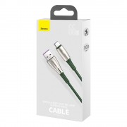 Baseus Water Drop USB - USB Typ C cable 66 W (11 V / 6 A) Huawei SuperCharge SCP 1 m green (CATSD-M06)