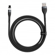 Baseus Zinc USB - Lightning magnetic data charging cable 1 m 2,4 A black and gray (CALXC-KG1)
