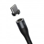 Baseus Zinc Braided / Magnetic USB 2.0 Cable USB-C male - USB-A male Μαύρο 1m (CATXC-MG1)