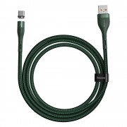 Baseus Zinc Braided / Magnetic USB 2.0 Cable USB-C male - USB-A male Πράσινο 1m (CATXC-M06)
