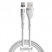Baseus Zinc USB - USB Type C magnetic data charging cable Quick Charge AFC 1 m 3 A white (CATXC-M02)