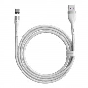 Baseus Zinc USB - USB Type C magnetic data charging cable Quick Charge AFC 1 m 5 A white (CATXC-N02)