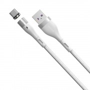 Baseus Zinc USB - USB Type C magnetic data charging cable Quick Charge AFC 1 m 5 A white (CATXC-N02)