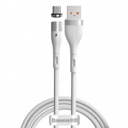 Baseus Zinc Magnetic USB 2.0 to micro USB Cable Λευκό 1m (CAMXC-K02)