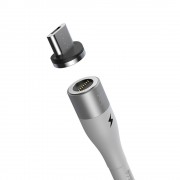 Baseus Zinc Magnetic USB 2.0 to micro USB Cable Λευκό 1m (CAMXC-K02)