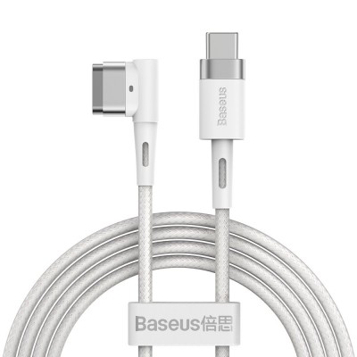 Baseus Zinc angular magnetic power cable for MacBook Power - USB Type C 60W 2m white L-shape (CATXC-W02)