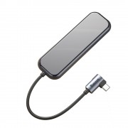 Baseus adapter HUB USB Type C to 3x USB 3.0 / HDMI 4K / USB Type C PD adapter for MacBook / PC gray (CAHUB-BZ0G)