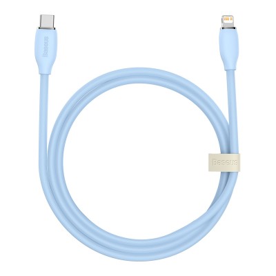 Baseus cable, USB Type C - Lightning 20W cable, 1.2 m long Jelly Liquid Silica Gel - blue
