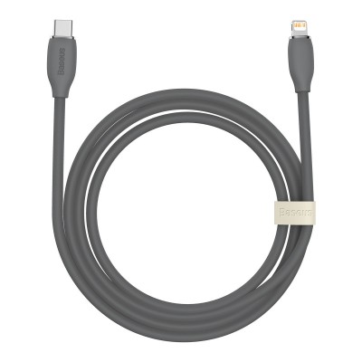Baseus cable, USB Type C - Lightning 20W cable, length 2 m Jelly Liquid Silica Gel - black