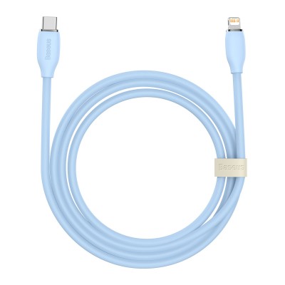 Baseus cable, USB Type C - Lightning 20W cable, length 2 m Jelly Liquid Silica Gel - blue