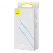 Baseus cable, USB Type C - Lightning 20W cable, length 2 m Jelly Liquid Silica Gel - blue