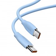 Baseus cable, USB Type C - USB Type C 100W cable, 1.2 m long Jelly Liquid Silica Gel - blue
