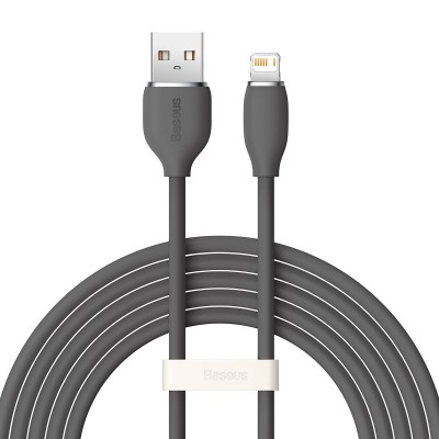 Baseus cable, USB cable - Lightning 2.4A, length 2 m Jelly Liquid Silica Gel - black
