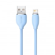 Baseus cable, USB cable - Lightning 2.4A, length 2 m Jelly Liquid Silica Gel - blue