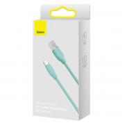 Baseus cable, USB cable - Lightning 2.4A, length 2 m Jelly Liquid Silica Gel - green