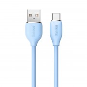 Baseus cable, USB cable - USB Type C 100W length 2 m Jelly Liquid Silica Gel - blue