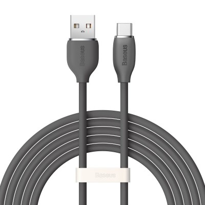 Baseus cable, USB cable - USB Type C 100W length 2 m Jelly Liquid Silica Gel gray (CAGD010101)