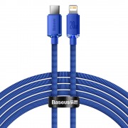 Baseus crystal shine series fast charging data cable USB Type C to Lightning 20W 2m blue (CAJY000303)