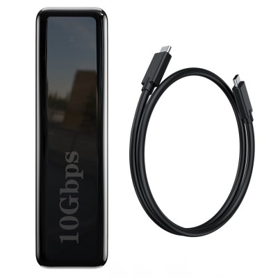 Baseus external SSD drive M.2 SATA housing case USB 3.2 Gen 2 (SuperSpeed USB 10 Gbps) M / M+B key + USB Type C cable gray (CAYPH-F0G)