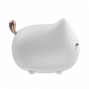 Baseus silicone LED bedside lamp for children 3 light modes kitten white (DGAM-A02)