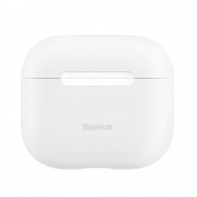 Baseus super thin silicone case for Apple Airpods 3 white (WIAPPOD-CBZ02)