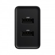 Baseus wall charger adapter 2x USB 2.1A 10,5W black (CCFS-R01)