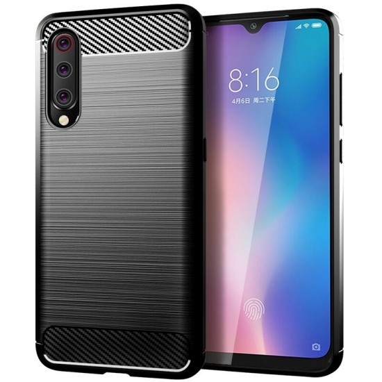 Carbon Back Cover Μαύρο (Xiaomi Mi 9 Lite)